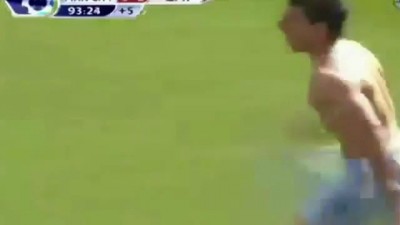 Aguero goal in Extra Time To win Premiership with Man city