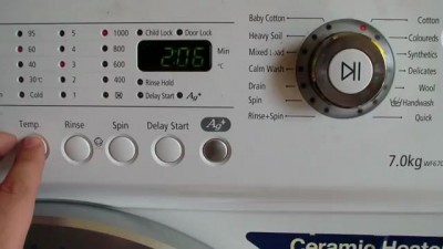 Star Wars theme settings on washing machine