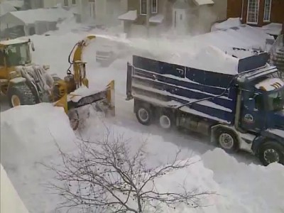 Уборка снега в Канаде