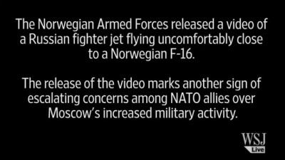 Russian Fighter Jet in Near Miss with NATO F-16