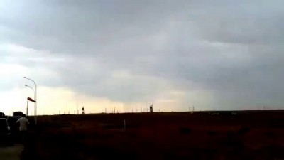 Очевидцы сняли крушение ракеты Протон-М на Байконуре