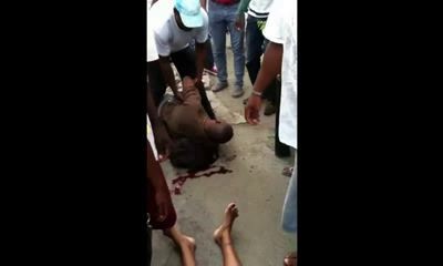 Сбитые грузовиком...