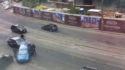 Стрельба в центре Киева. Запись очевидца