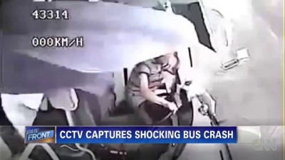 Shocking bus crash caught on tape in China