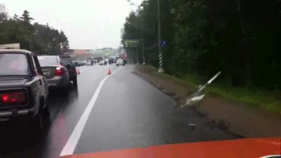 Мотоциклист погиб возле Внуково