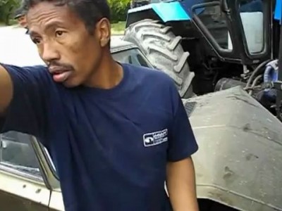 В Волгограде пьяный уроженец Мадагаскара врезался в трактор