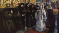 Tsarevna_visiting_monastery_by_Surikov_(1912)
