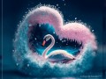 Коллаж +Анимация от tane4ki 777 "Белый лебедь на пруду"