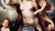 Vincent Sellaer (fl. 1538–1544) .Leda with swan and children.1530-е годы