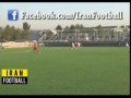 Soccer Player Jumps over and beats up a Fan
