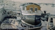. Вид на Неву и Николаевский мост.1871
