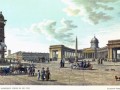 5.Б. Патерсон, 1821 г. Вид Казанского собора со стороны Нев