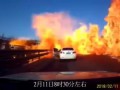 Взрыв газа на трассе в Китае и массовый пожар
