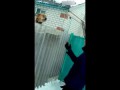 Man loses his glove when harassing a dog