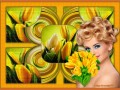 Коллаж+Анимация от tane4ki 777 "Жёлтые тюльпаны"