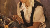 .И. Крюков (1918 - 1986) Ложкарница. 1963. Из собрания НГХМ.