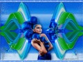 Коллаж от tane4ki 777 "голубые цветы"