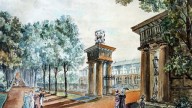 Семёнович Садовников (1800-1879). Царское село, вид на Каме?
