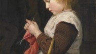 Albert_Anker_-_Strickendes_Mädchen_mit_Korb