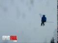 Неудачный прыжок в снег