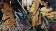Анатолий леонидович.Лошадь с телегой. Этюд к картине П
