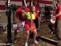 Woman Screams During Weight Lifting Competition