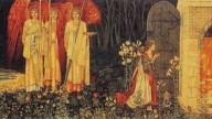 the-vision-of-the-holy-grail-tapestry-william-morris-1890
