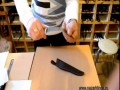 Филейный нож Касатка - снятие филе с листа бумаги