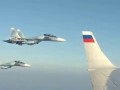 Су-30СМ Сопровождают самолет Путина в небе Сирии