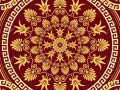 5463353-Vector-seaml2ess-vintage-elegant-lace-gold-Greek-ornament-and-floral-pattern-on-a-red--Stock