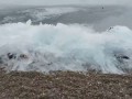 Мгновенно замерзающие волны Байкала