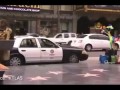 Crazy Guy Does Smash Grab On a Cop Car