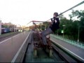 Опасные игры на крыше поезда