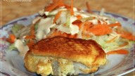 в кляре с салатом из маргеланской редьки
