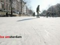 Ice skating on Amsterdam Canals