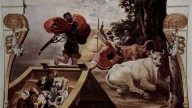 Одиссея похищают скот Гелиоса (фреска Пеллегрино Тиба
