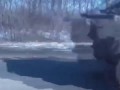 Боец ВСУ упал на скорости с БМП 19.02.15 War in Ukraine