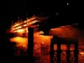 Пожар на мосту.