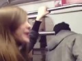 Пьяные девки в метро бурагозят