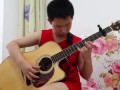 12 летний самоучка на гитаре исполняет AC/DC