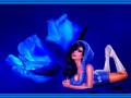 Коллаж Анимация от tane4ki 777 "Синие цветы"