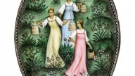 . В. Тихов, ювелир В. В. Солдатова. Коробочка «На лугу»