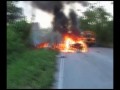 Topless Female is Hooked out of her Car already Burned to Death...First on Scene (Watch Full Video)