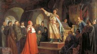 Н.В. Роман Галицкий принимает послов папы Иннокентия II