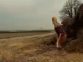 сбила самолет тяпкой????