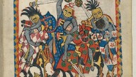 Анхальтский (Anhalt) на турнире, Codex Manesse, нач.14 в.