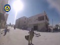Bomb explodes just several meters away