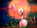 Коллаж от tane4ki 777  "Фламинго"