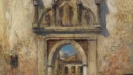 Frans Wilhelm Odelmark- Готические дворцовые ворота в Венеции