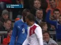 Ballotelli attacks ASTRONAUTS during Netherlands 1-1 Italy - 07-02-13